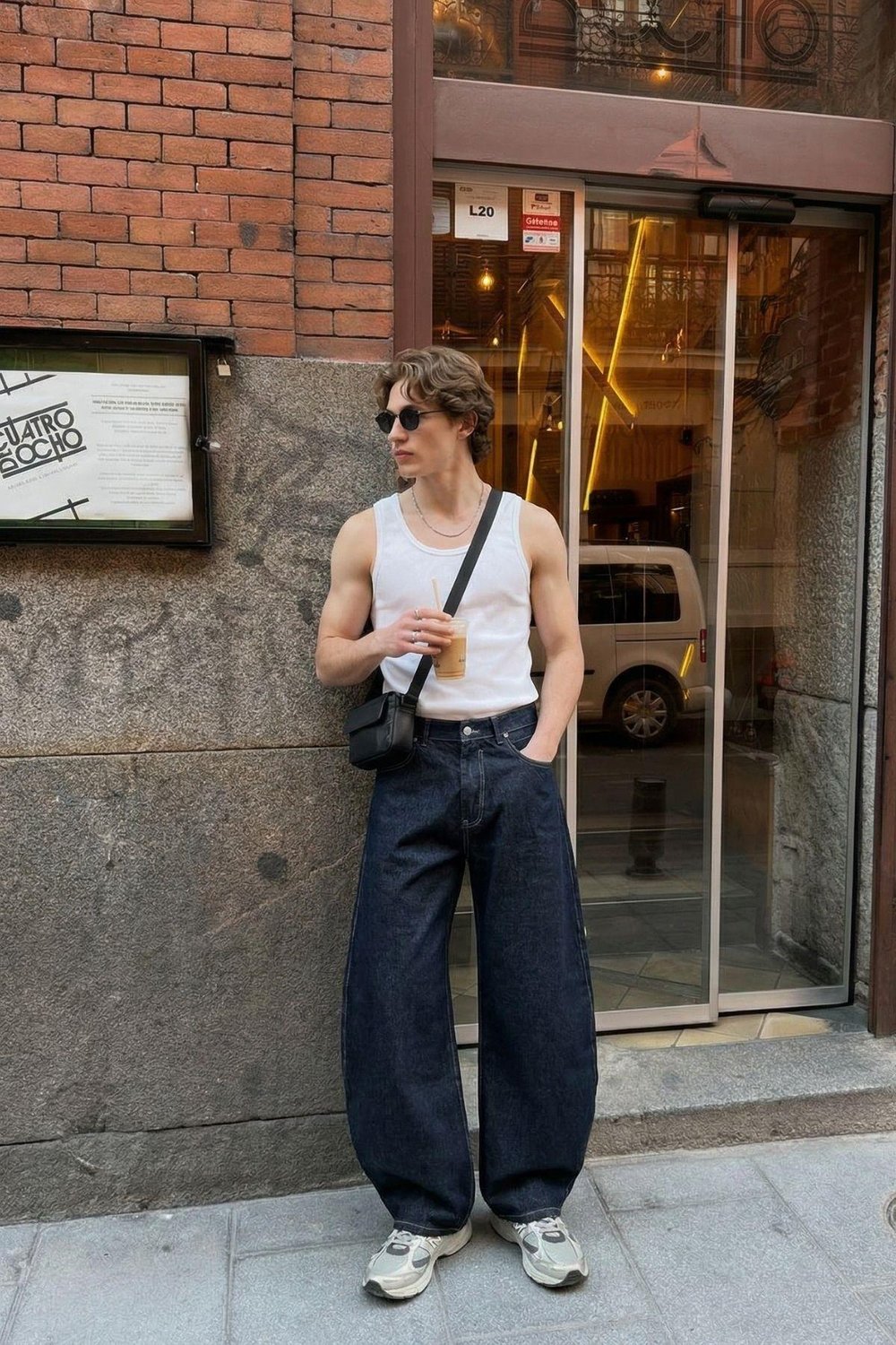 Balloon Fit Jean Koyu Mavi