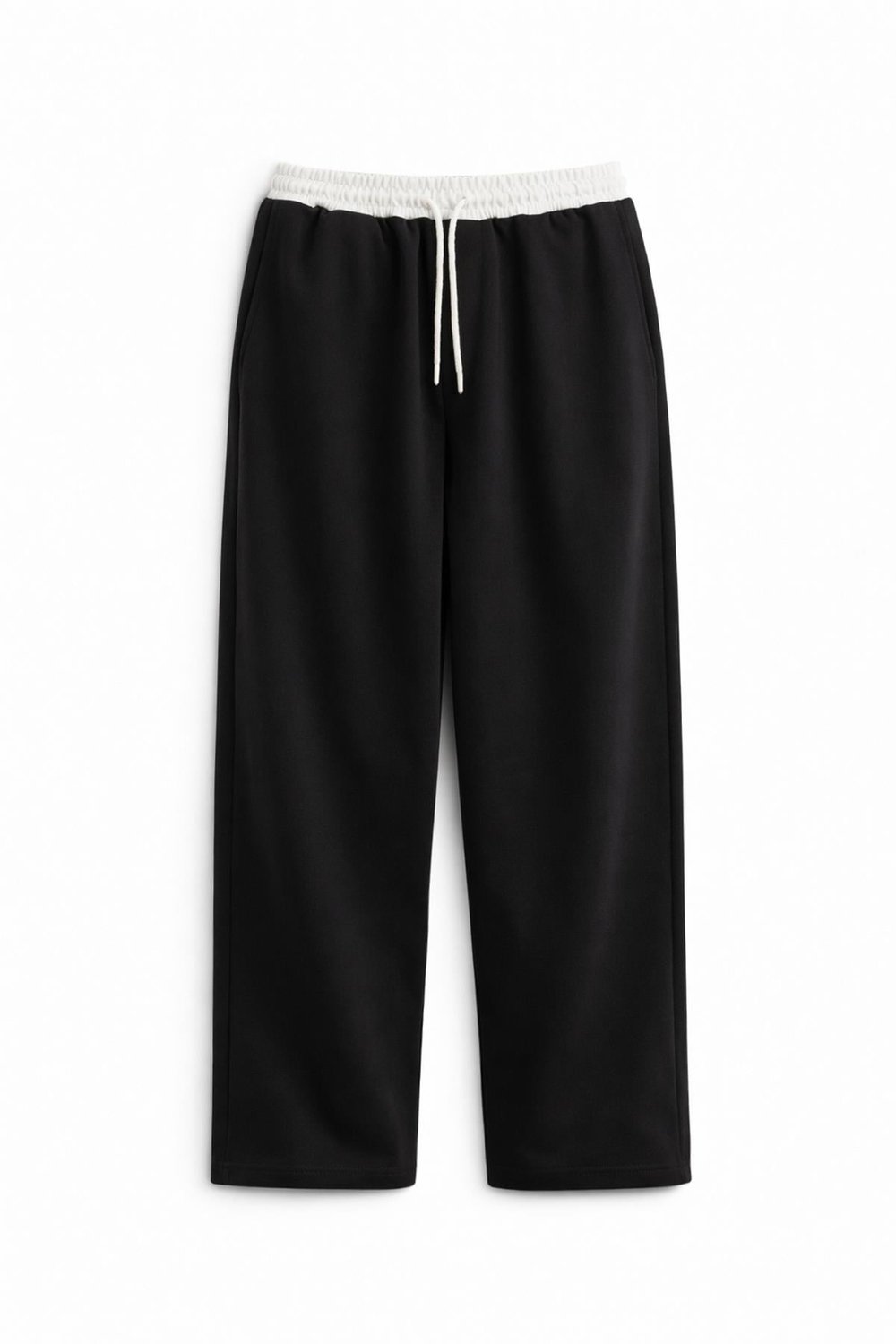 Baggy Fit Eşofman Alt Siyah