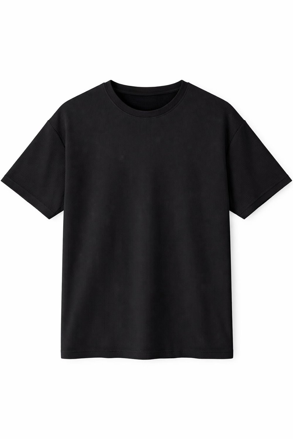 Fitilli Oversize Tişört Siyah