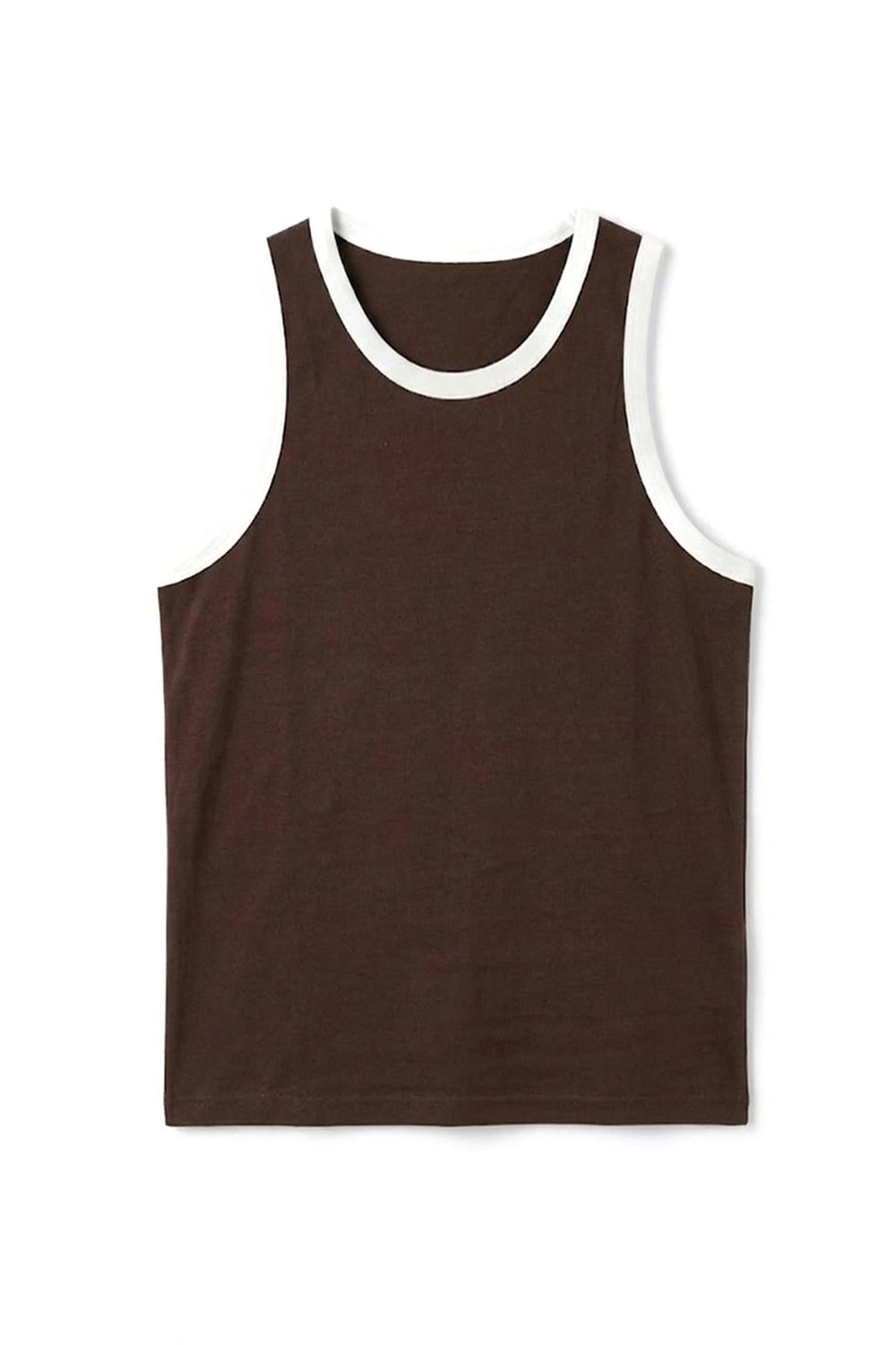 Oversize Askılı Tişört Kahve
