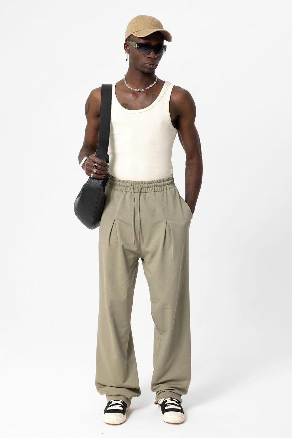 Basic Baggy Eşofman alt Haki