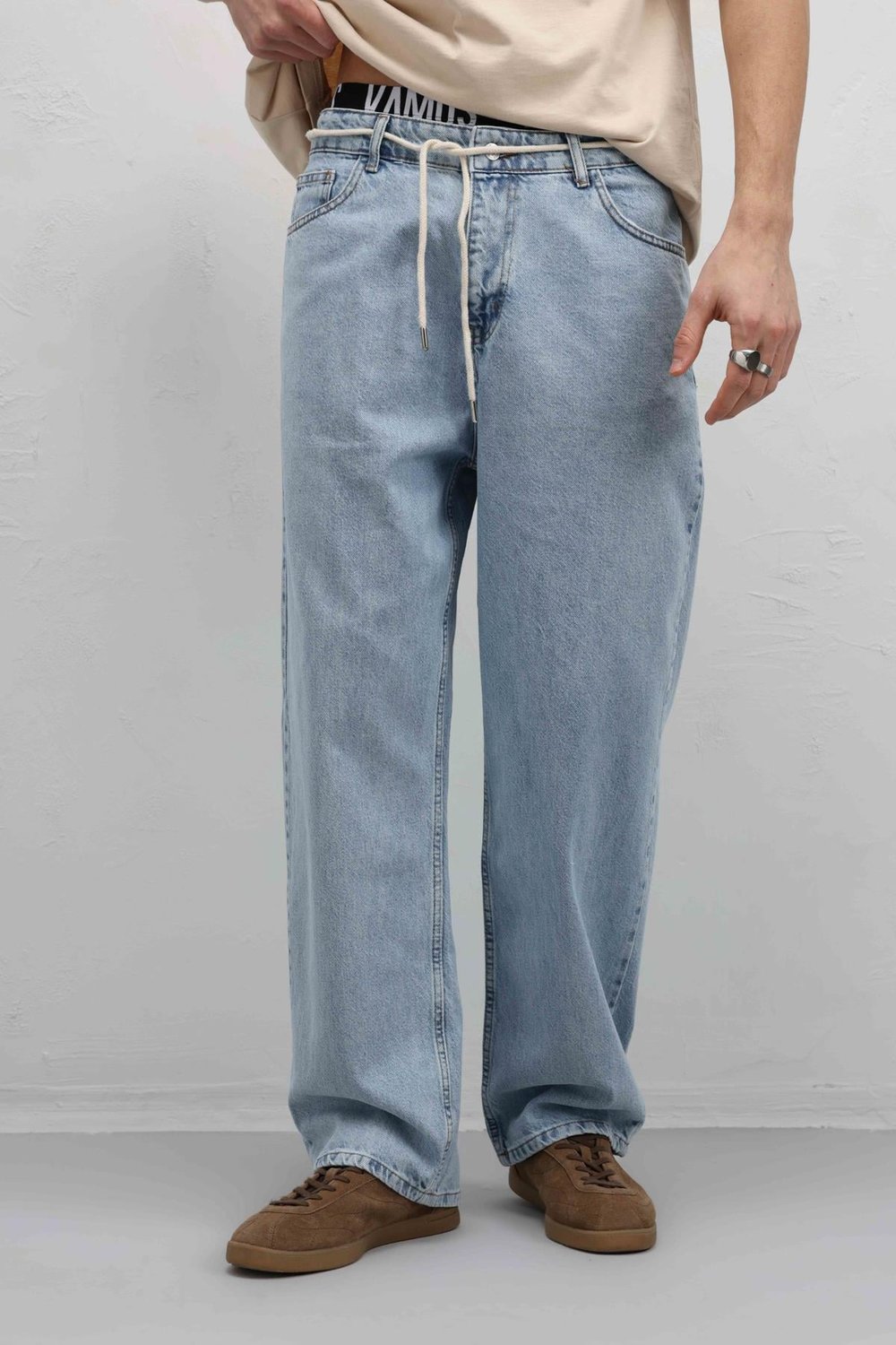Baggy Fıt Jean AÇIK MAVİ MELANJ