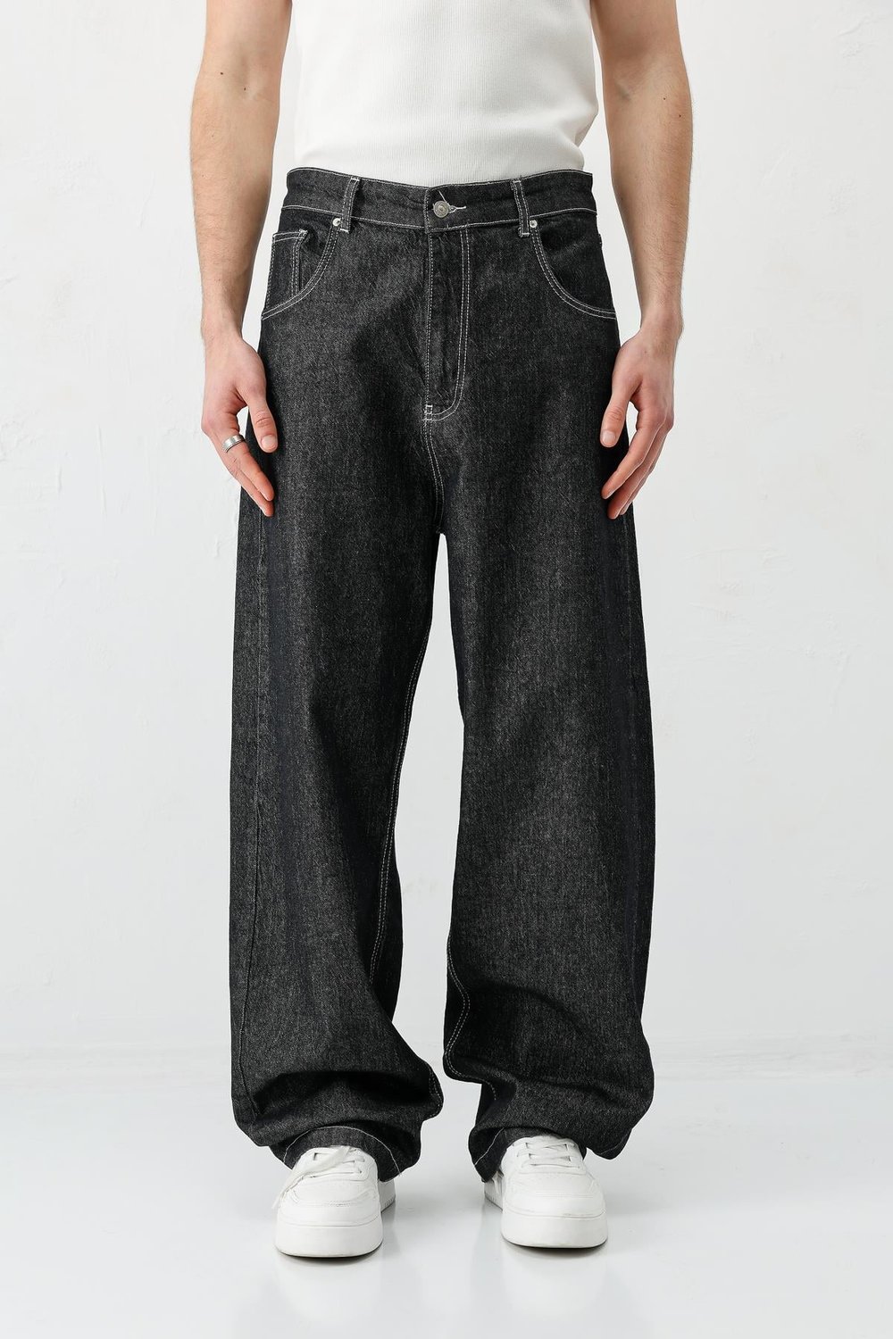 Super Baggy Fit Jean Siyah