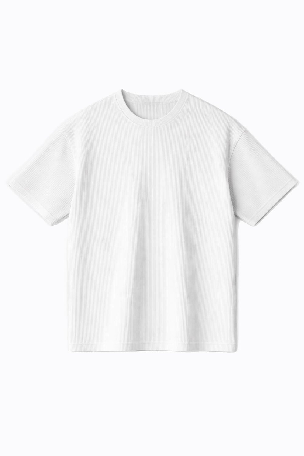 Fitilli Oversize Tişört Beyaz