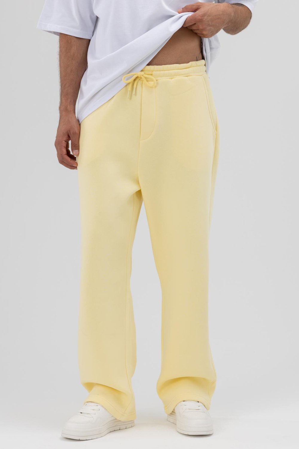 Basic Baggy Eşofman Alt Sarı
