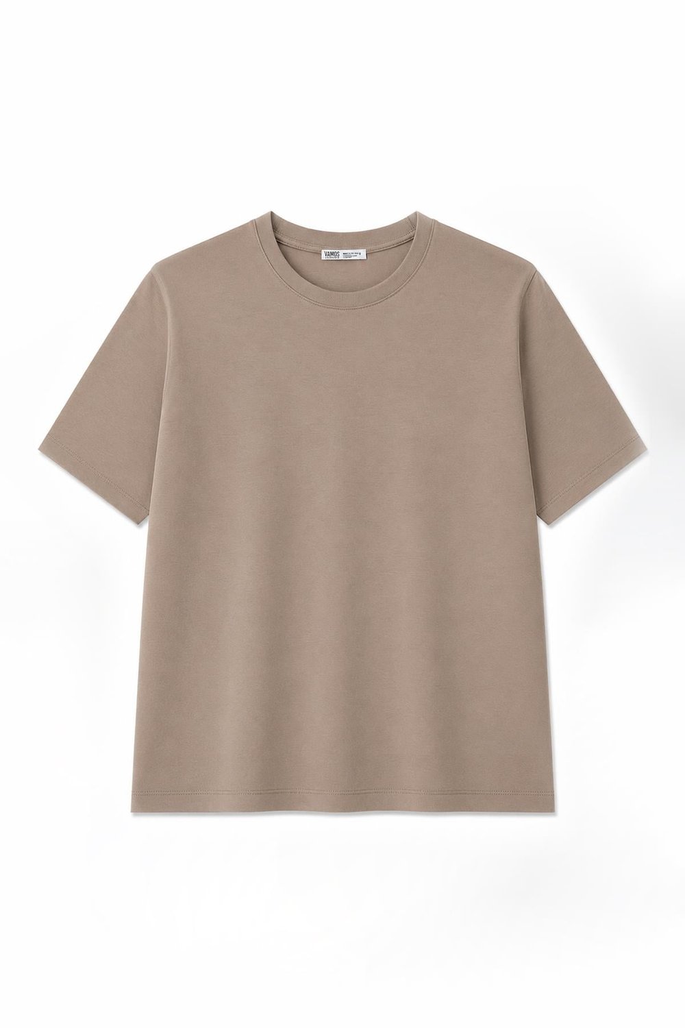 Basic Regular Fit Tişört Vizon