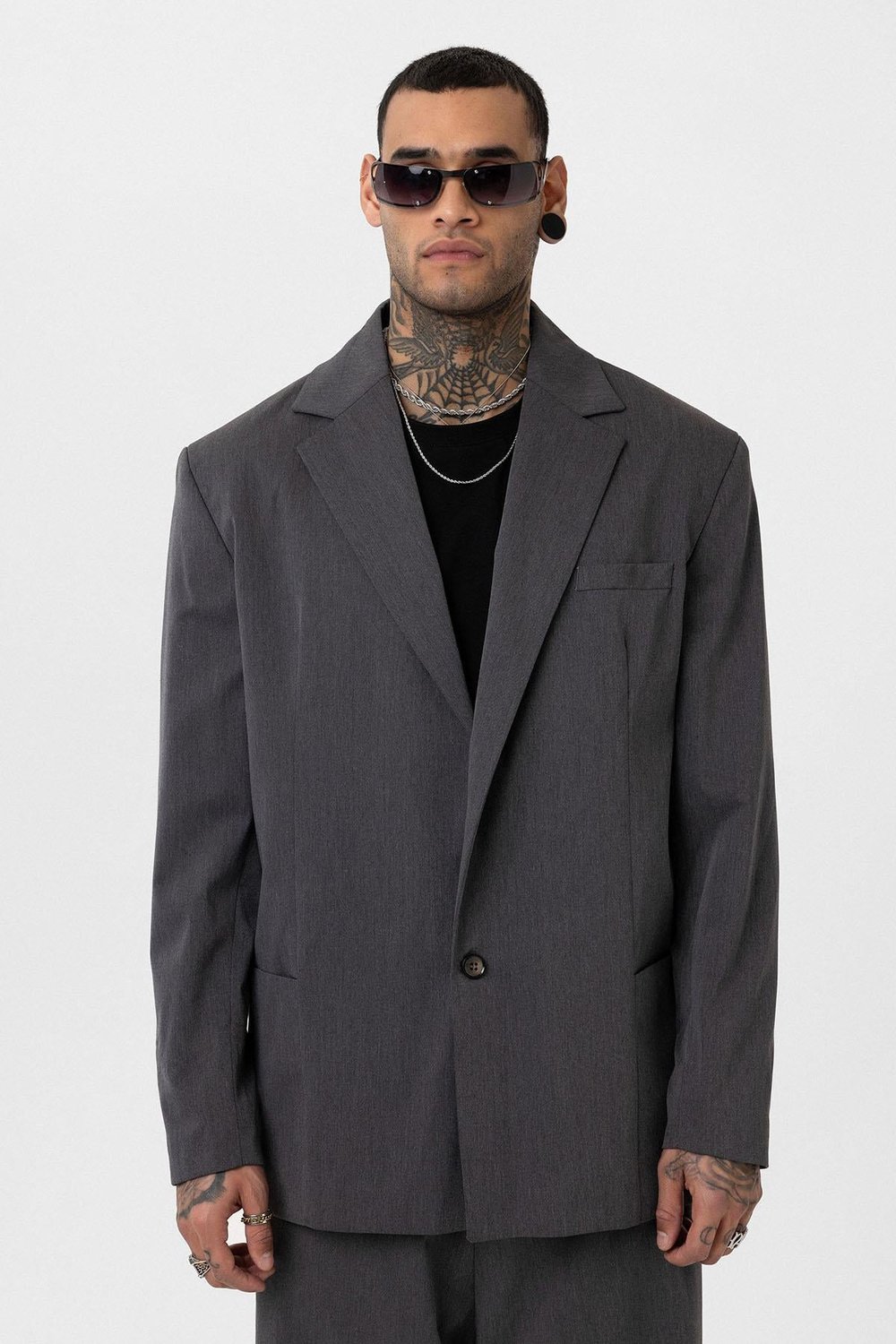 Oversize Blazer Ceket Antrasit