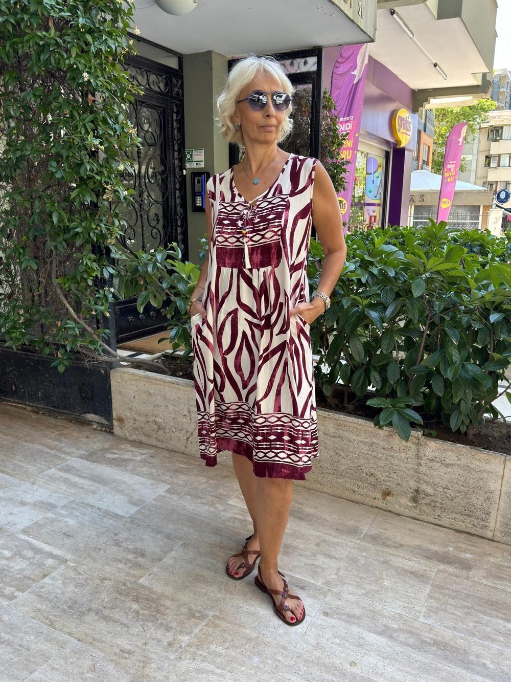 Bohem Askılı Elbise