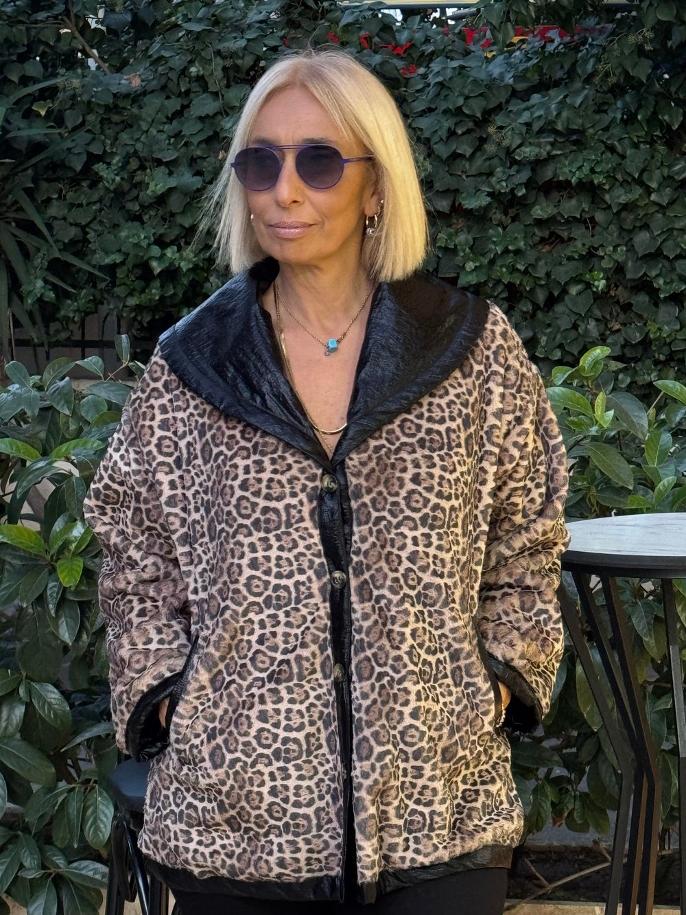 Çift Taraflı Leopar Kaban