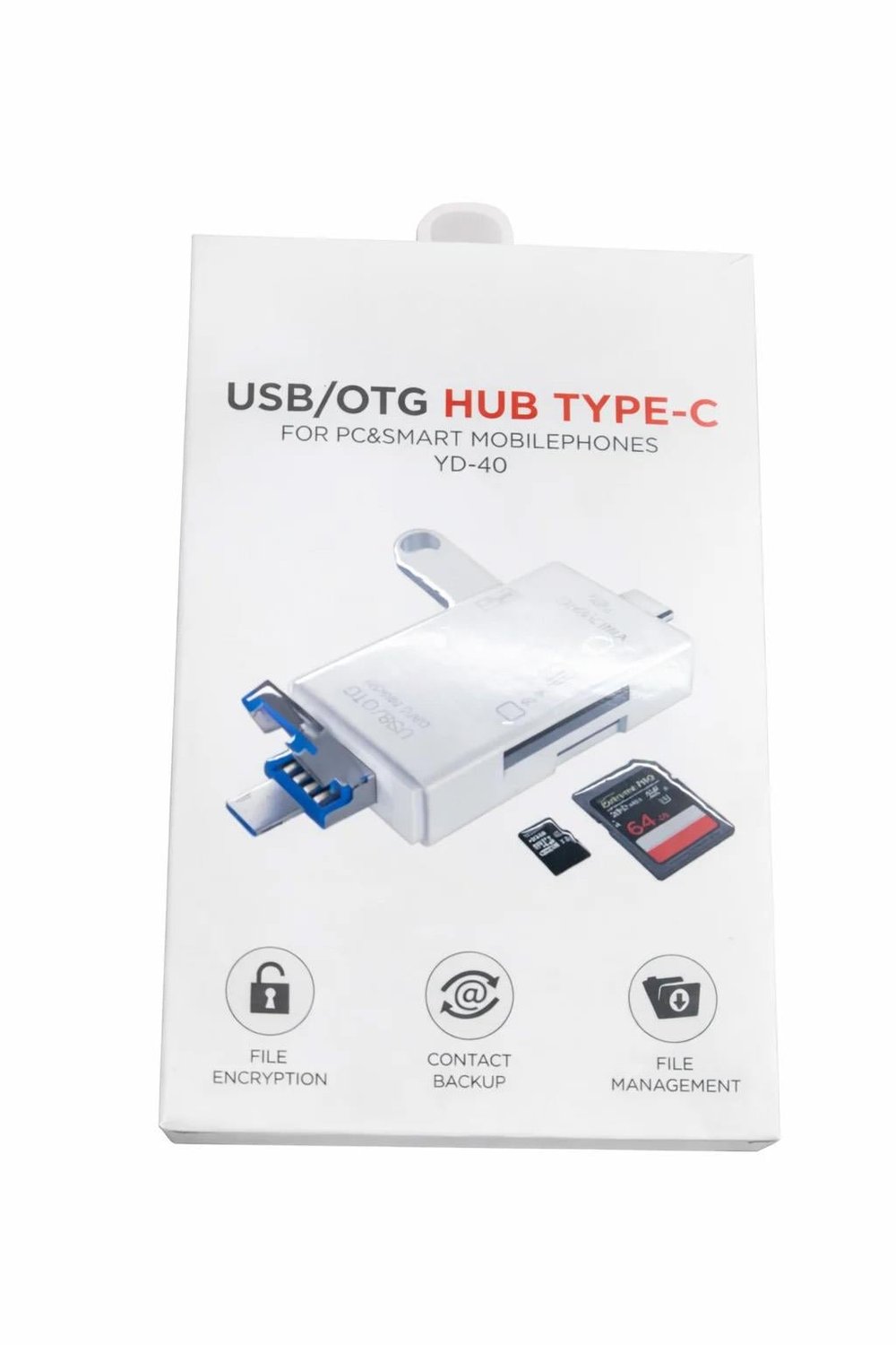  Kart Okuyucu Adaptör, Usb-otg Hub Type-c  Yd-40