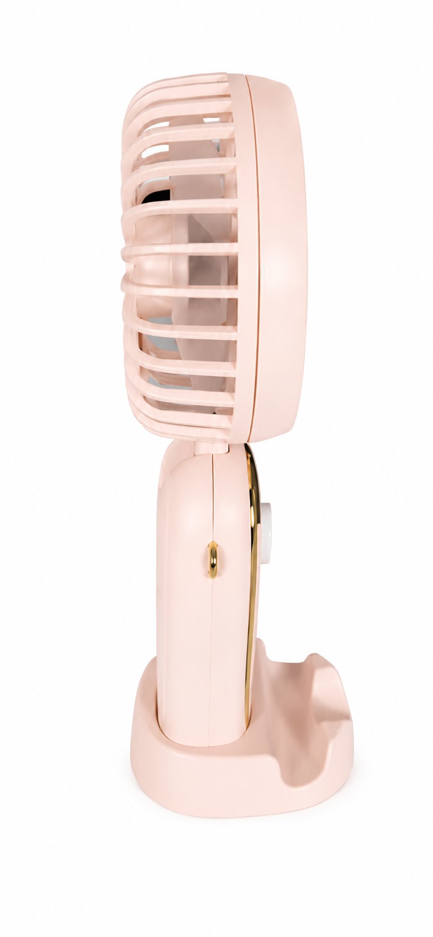 5 Kademeli Taşınabilir Mini Fan – Şarjlı, Sessiz USB Fan | Güçlü Hava Akışı, Uzun Kullanım Süresi (PEMBE)