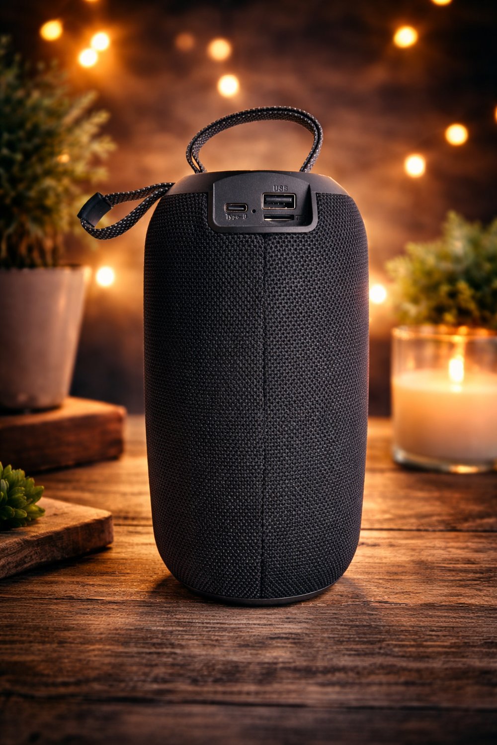 BS-29 Bluetooth Hoparlör RGB Işıklı 6.5W Taşınabilir Kablosuz Speaker Siyah