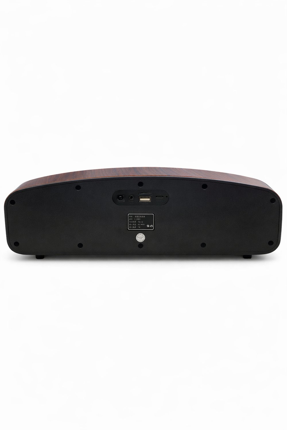E-3403 10W Bluetooth Hoparlör | USB TF Kart AUX Destekli | Type-C Şarjlı Taşınabilir Speaker Ahşap