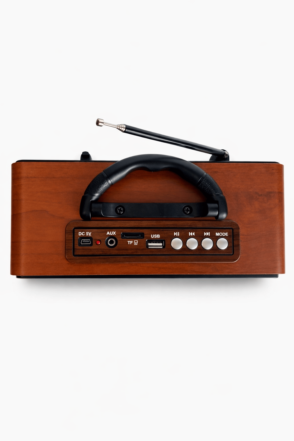 M-157BT Nostaljik Radyo Görünümlü Bluetooth,Hafıza Kartı,Usb Bellek,Aux Ve Radyo Destekli Hoparlör Gri