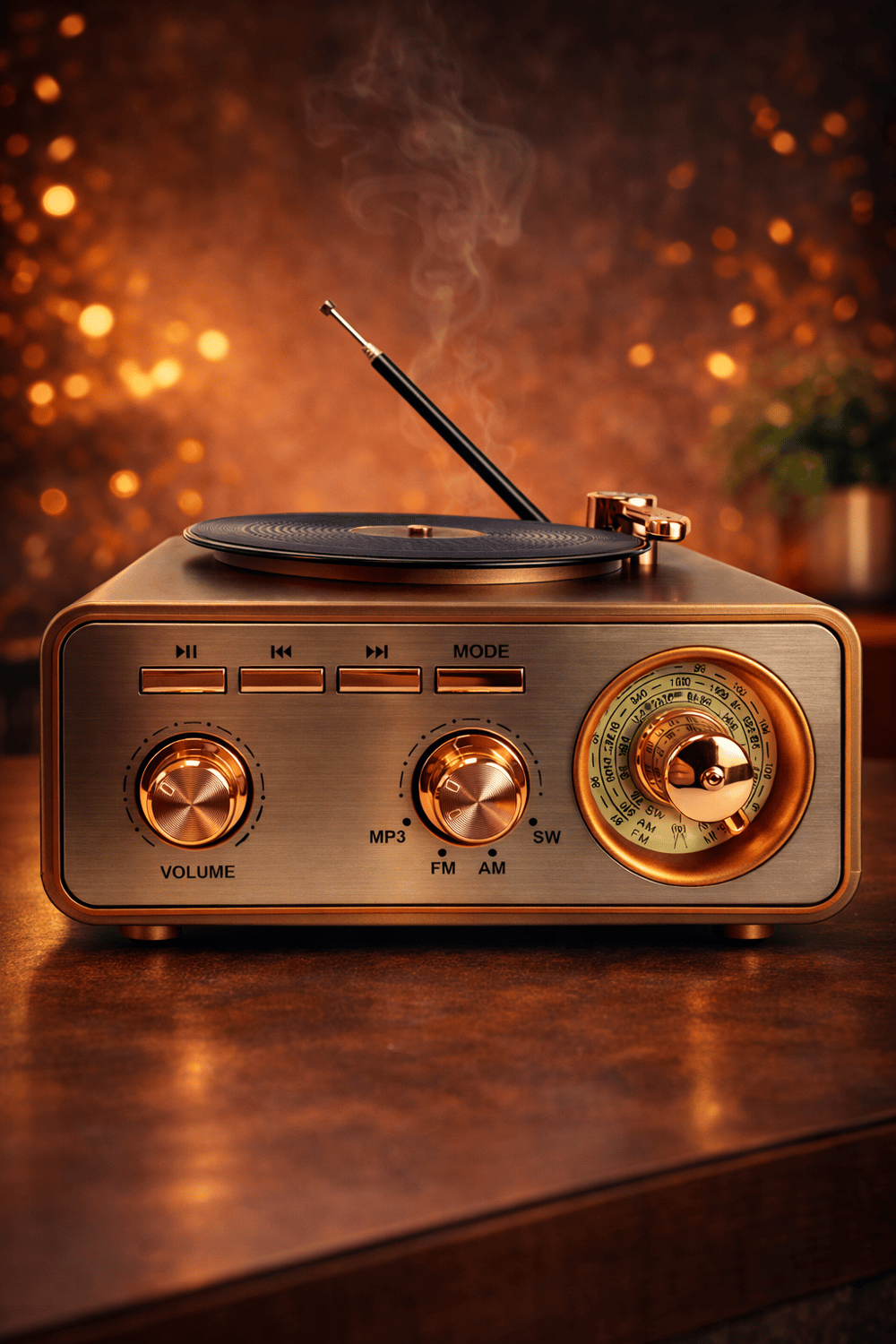 MD-1217BT Nostaljik Radyo Görünümlü Bluetooth,Hafıza Kartı,Usb Bellek,Aux Ve Radyo Destekli Hoparlör