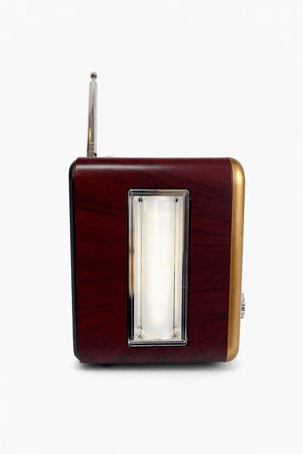 NS-6675BT Nostaljik Radyo Görünümlü Fenerli Bluetooth,Hafıza Kartı,Usb Bellek,Aux Ve Radyo Destekli Hoparlör Gold