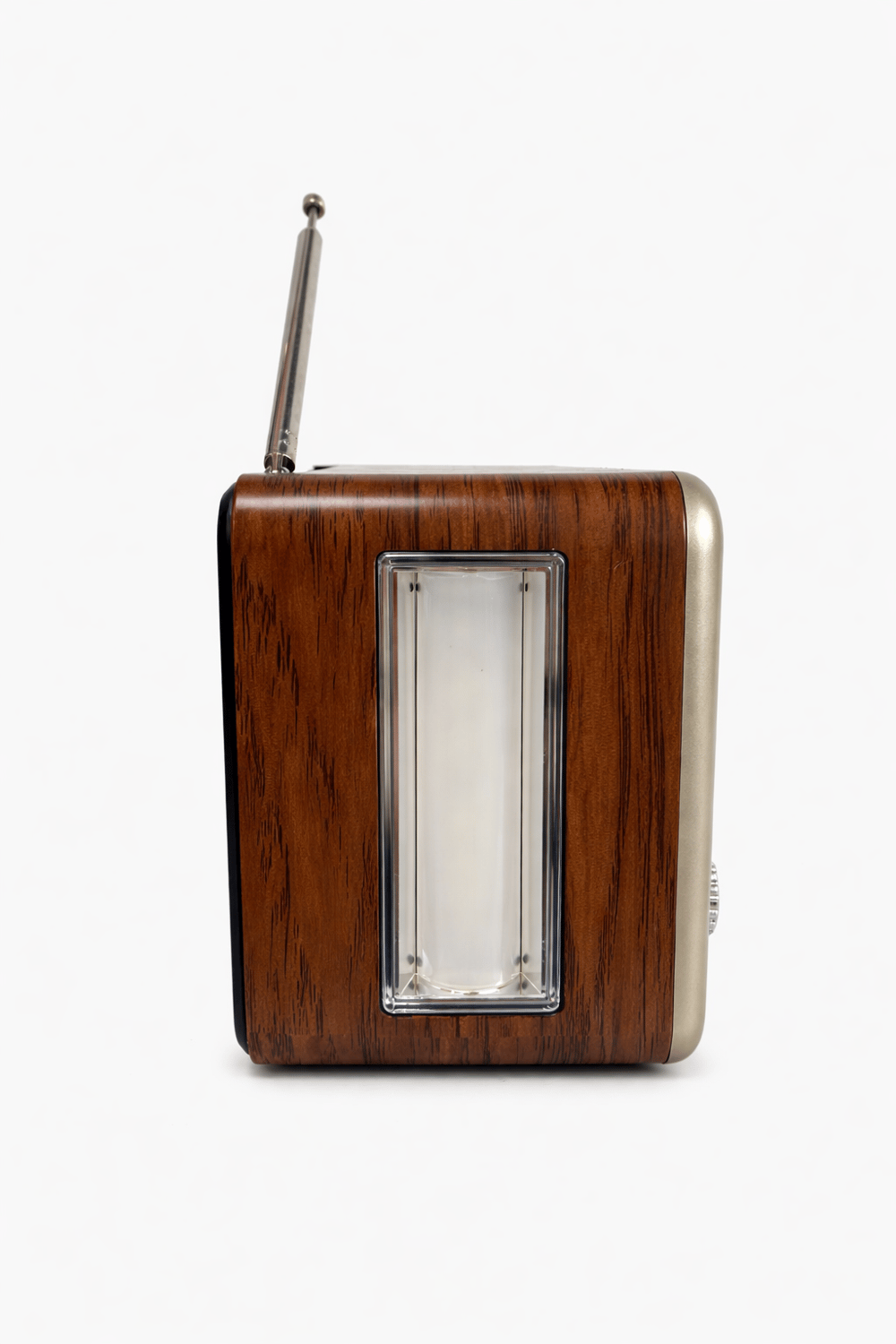 NS-6675BT Nostaljik Radyo Görünümlü Fenerli Bluetooth,Hafıza Kartı,Usb Bellek,Aux Ve Radyo Destekli Hoparlör Gri