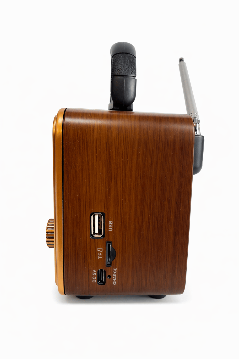NS-8110BT Nostaljik Radyo Görünümlü Bluetooth,Hafıza Kartı,Usb Bellek,Aux Ve Radyo Destekli Hoparlör Altın