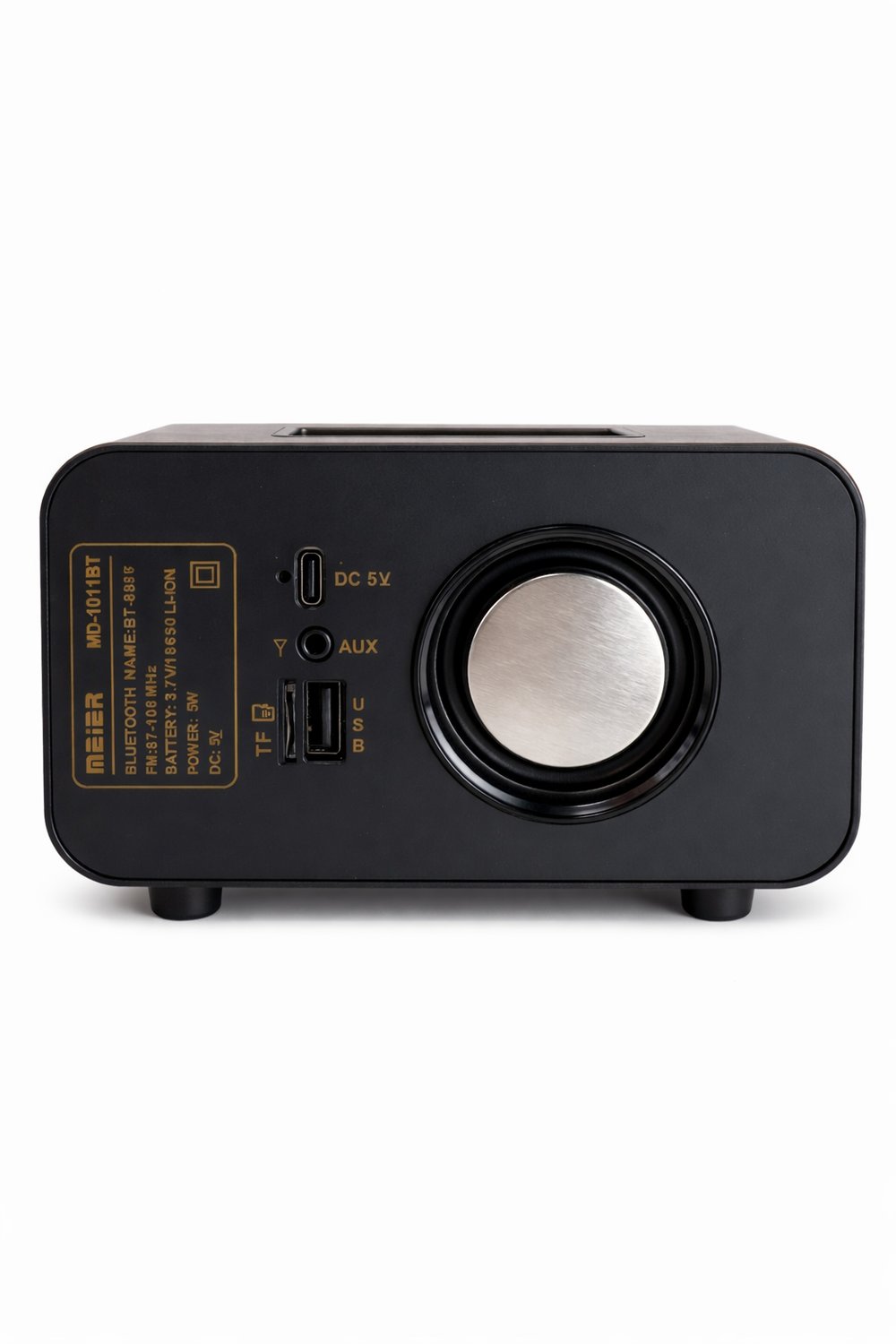 MD-1011BT Nostaljik Radyo Görünümlü Bluetooth,Hafıza Kartı,Usb Bellek,Aux Ve Radyo Destekli Hoparlör Koyu Ahşap