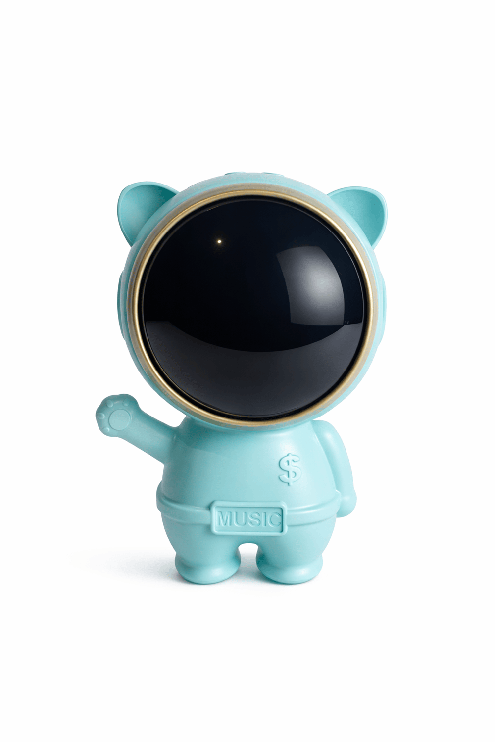 X-878 Astronot Figürlü RGB Işıklı Bluetooth Hoparlör USB & TF Kart Destekli Mavi