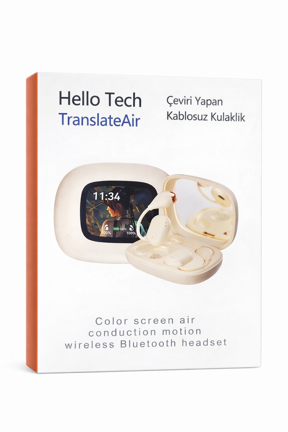 Hellotech AI Language Translator Air Kulaklık, Dokunmatik Ekranlı Sınırları Kaldıran Akıllı Çeviri 