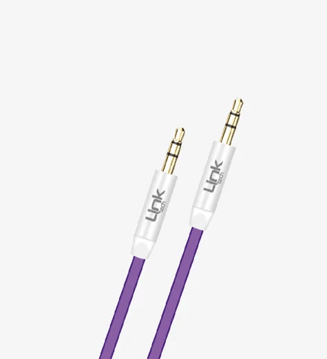 LinkTech A585 100cm Silikon 3.5mm AUX Kablo