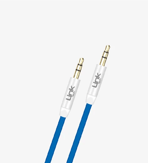 LinkTech A585 100cm Silikon 3.5mm AUX Kablo