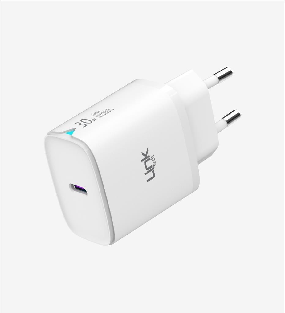 LinkTech C313 Safe Type-C Lightning Kablolu 30W Hızlı Şarj Adaptörü  