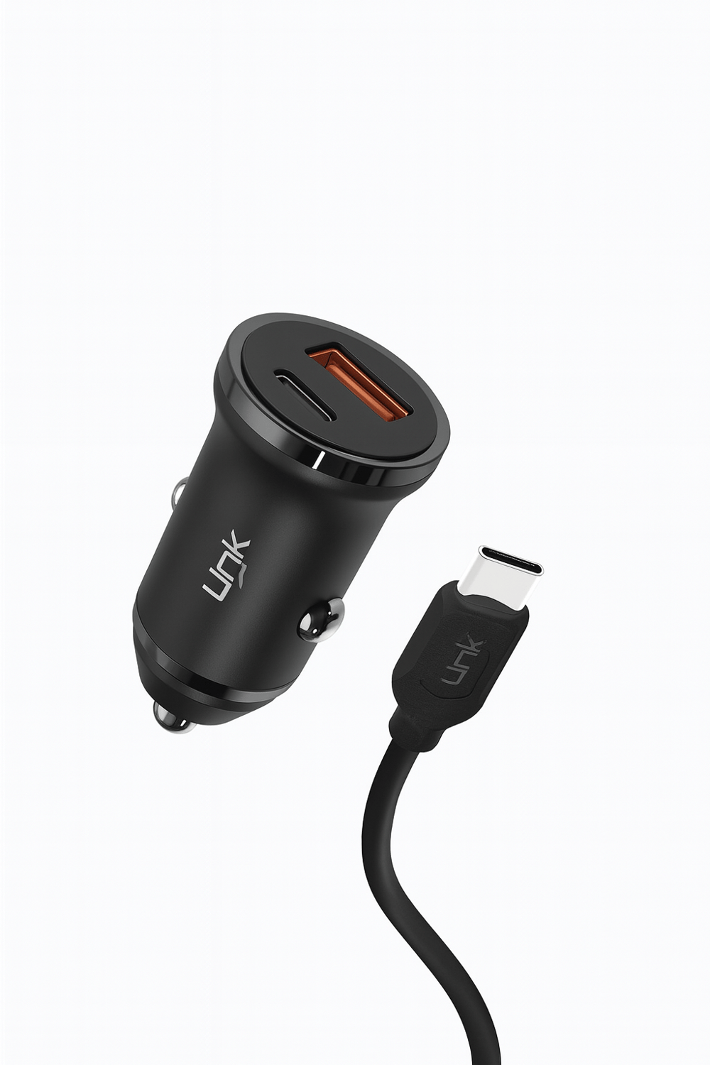 LinkTech C485 ECO Çevre Dostu With Lightning Cable Dual PD 20W Araç Şarj Aleti 