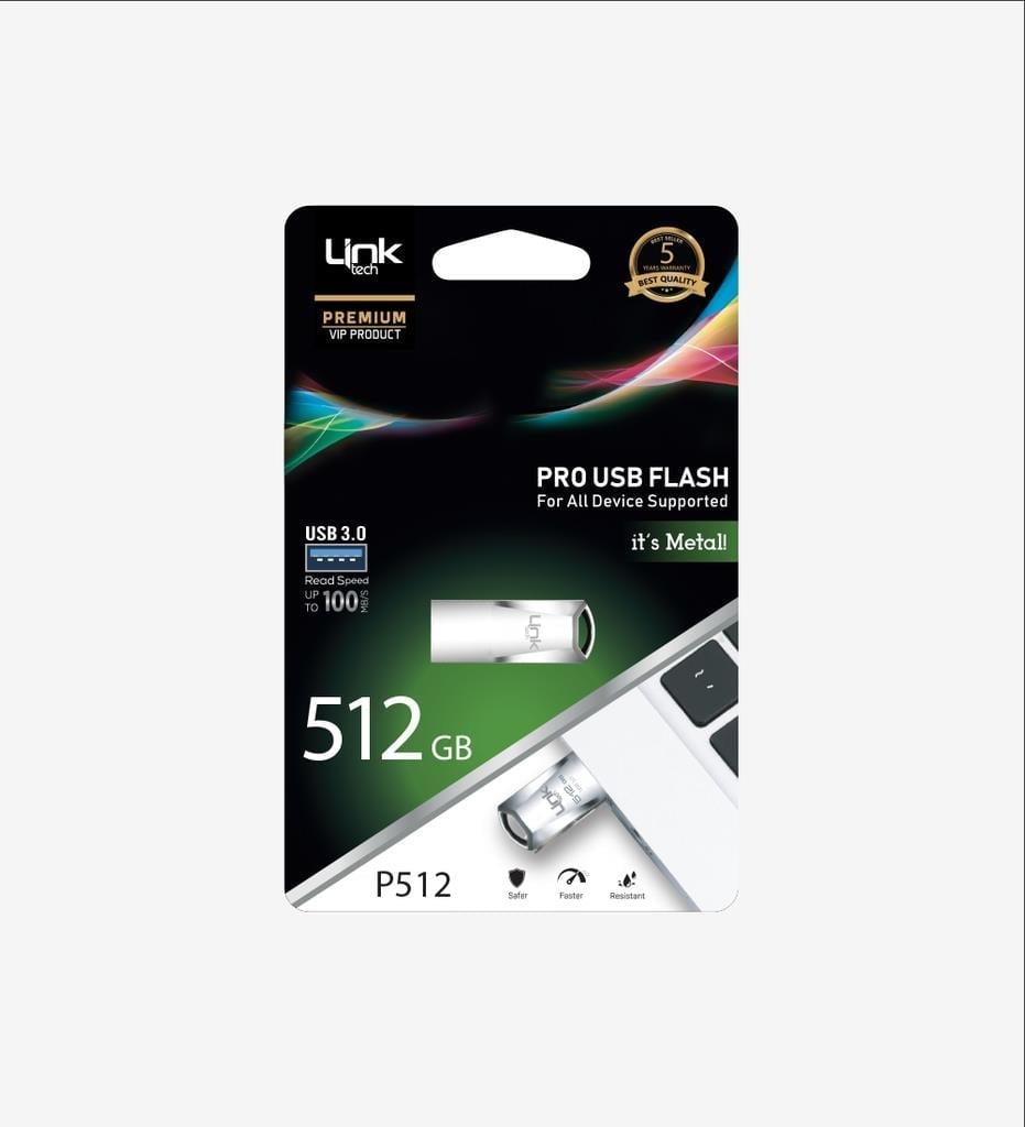 LinkTech P512 Premium Pro 100mb/s 512GB USB 3.0 Flash Bellek