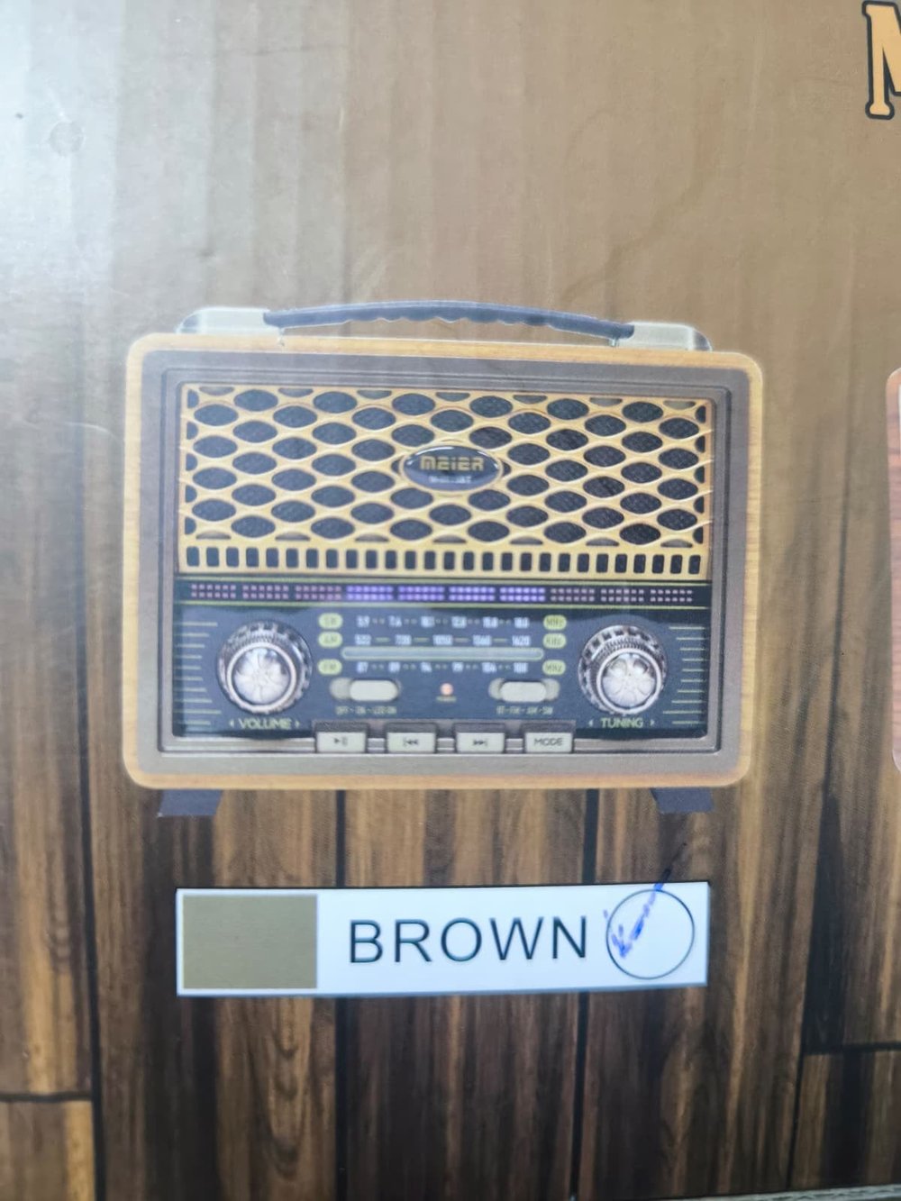 Nostaljik Radyo Görünümlü LED Işıklı Bluetooth,Hafıza Kartı,Usb Bellek,Aux Ve Radyo Destekli Hoparlör
