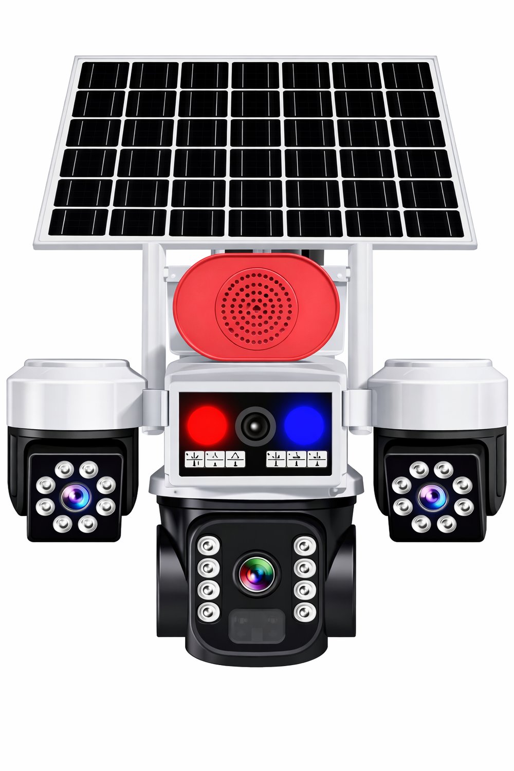 O-KAM 5051 3 LENS 10X OPTİK ZOOM 4G SOLAR RED SPEAKER PTZ KAMERA