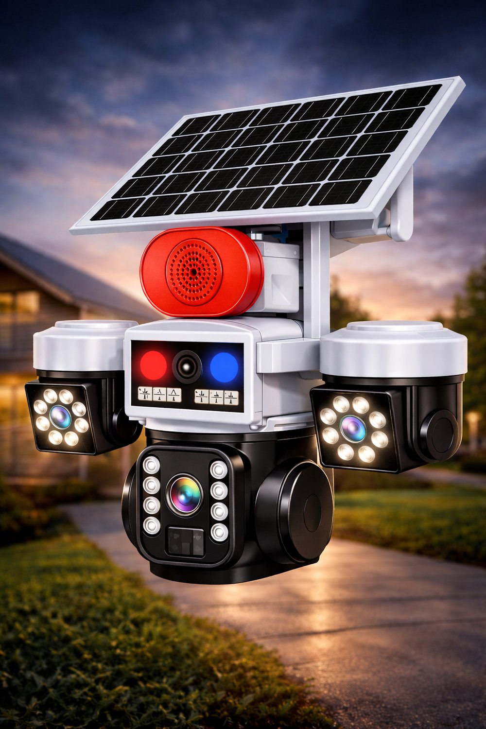 O-KAM 5051 3 LENS 10X OPTİK ZOOM 4G SOLAR RED SPEAKER PTZ KAMERA