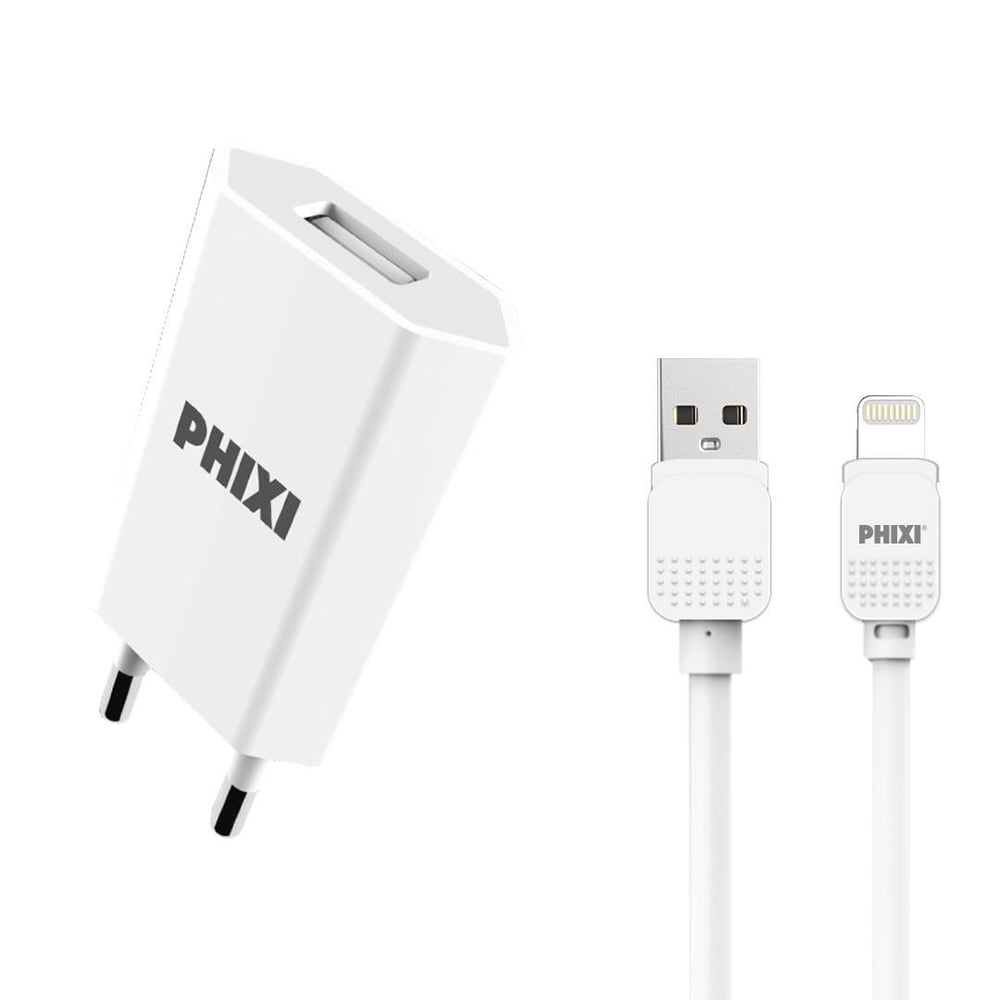Phixi PCH201L Basic 2.1A Lightning Kablolu Şarj Cihazı