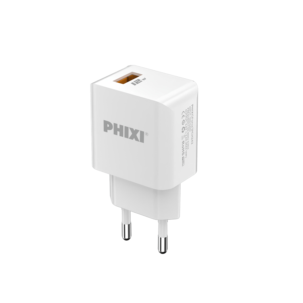 Phixi Force PCH242T Akım Korumalı 2.1A TYPE-C USB Kablolu Şarj Cihazı
