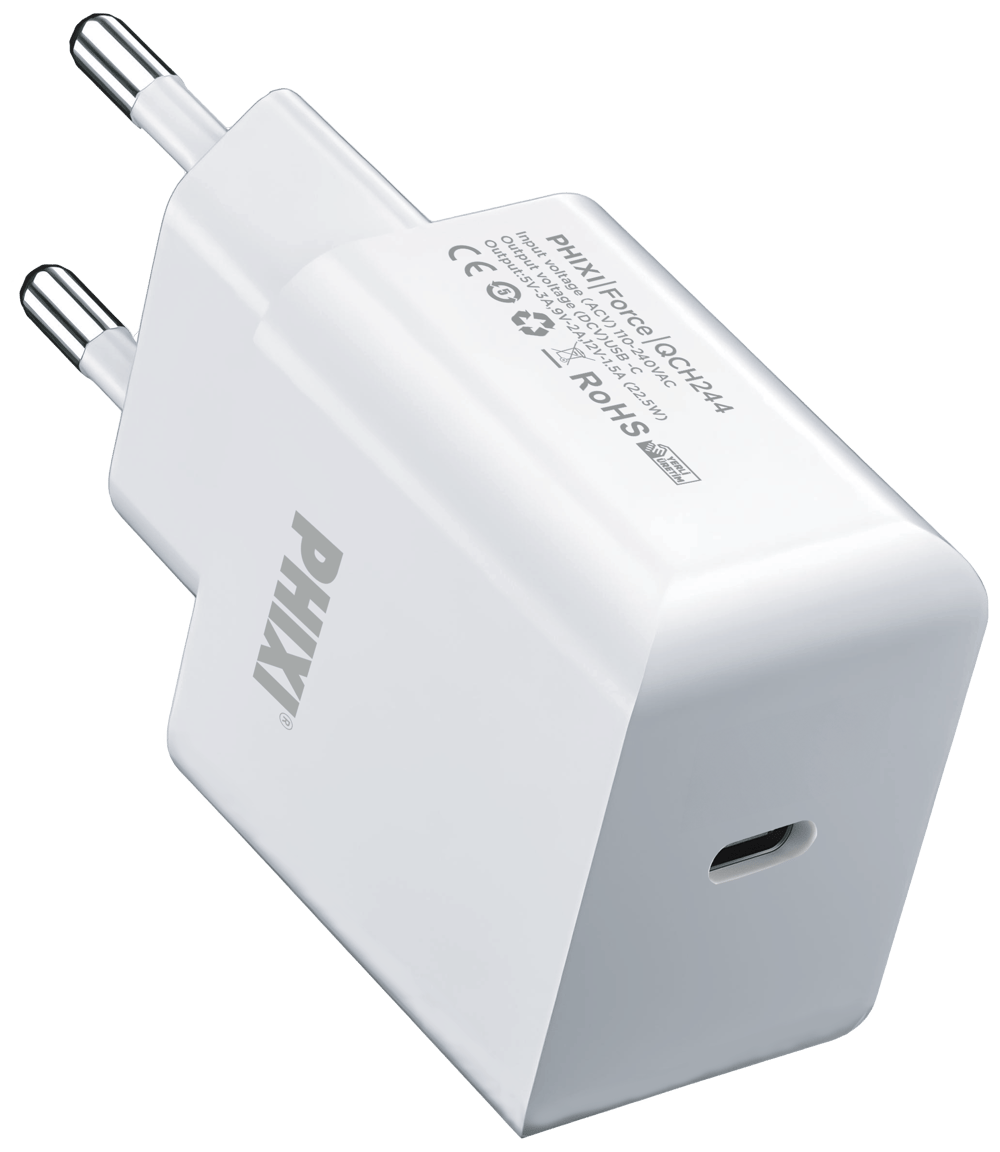 Phixi Force QCH244 Akım Korumalı 3.0A PD Girişli Şarj Adaptörü