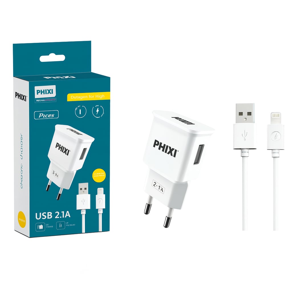 Pıhıxı PCH211L 10W 2.1A Lightning USB Seyahat Şarj Cihazı