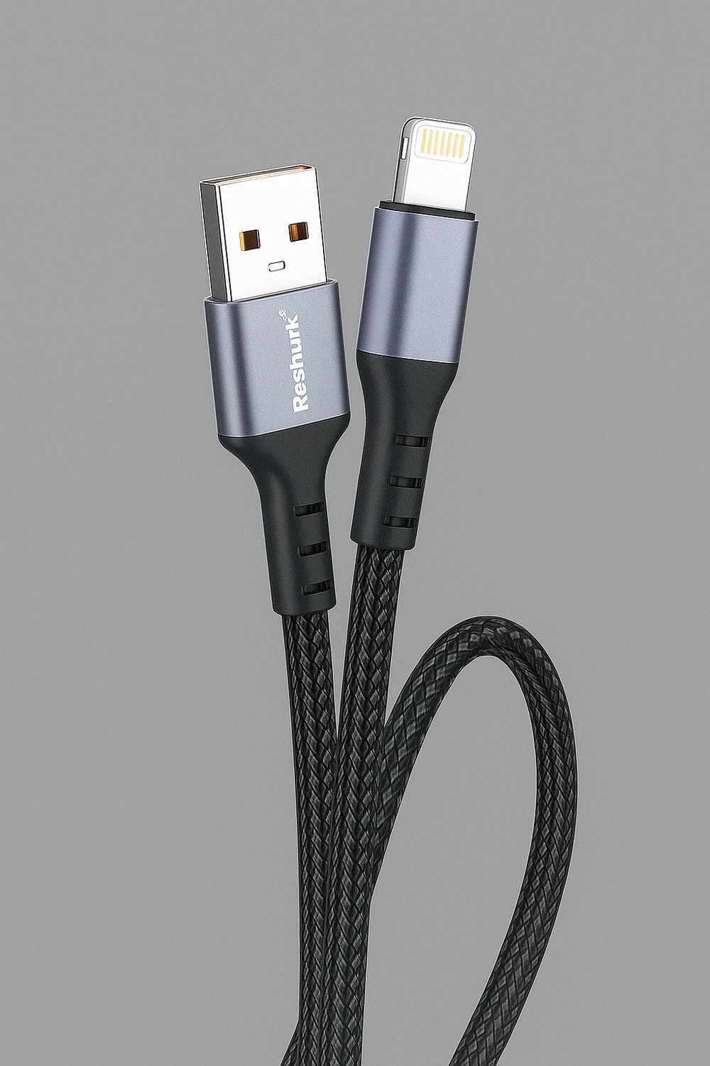 FERRO Reshurk RE-045 Usb-c & Lightning  Metal Uclu 1000cm 3,1A Hasır Data - Şarj Kablosu