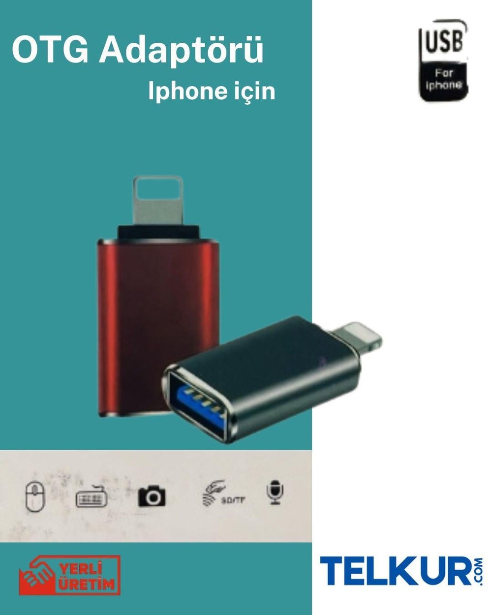 FERRO Üniversal Usb & Lightning Dönüştürücü Adaptör Otg Ultra Hızlı 3.0 
