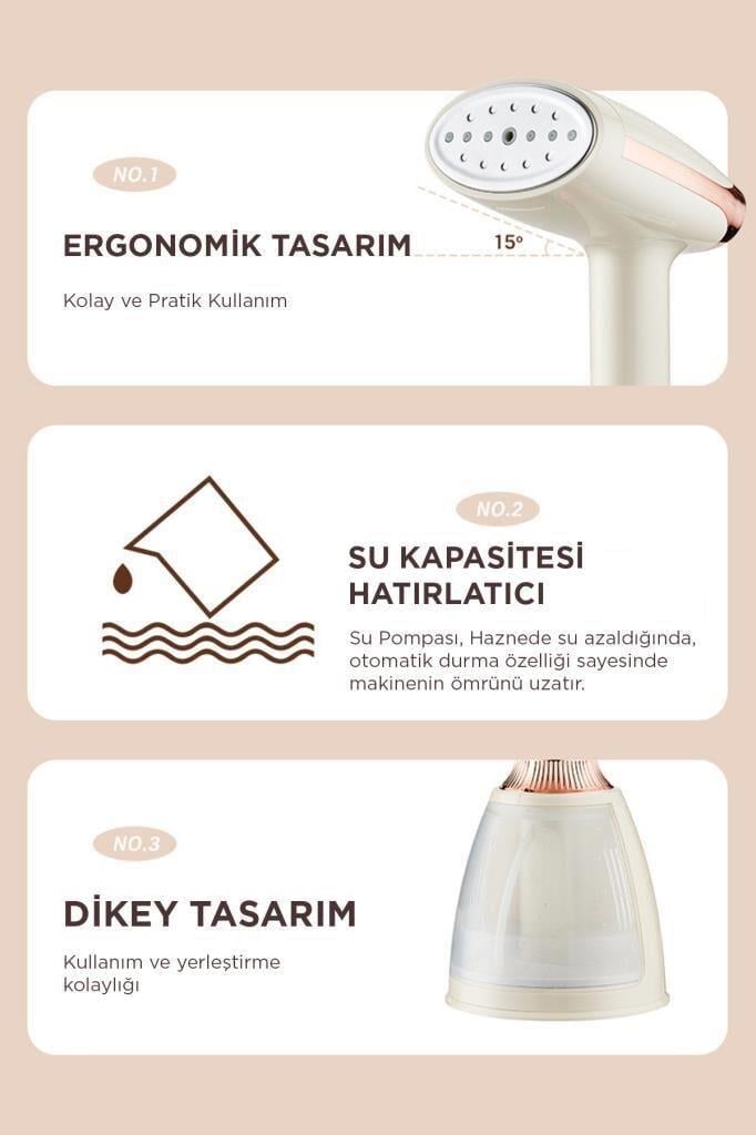 Torima KY-003  El Tipi Giyisi Buharlayıcı Siyah