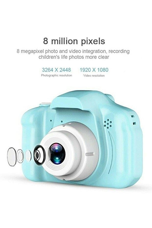 Torima CMR7 1080p Hd Çocuk Kamera Dijital Fotoğraf Makinesi Mavi