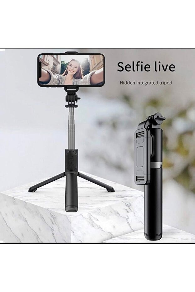 Uzatılabilir Katlanabilir Telefon Tripodu – 360° Döner, Hafif ve Taşınabilir Profesyonel Selfie Standı