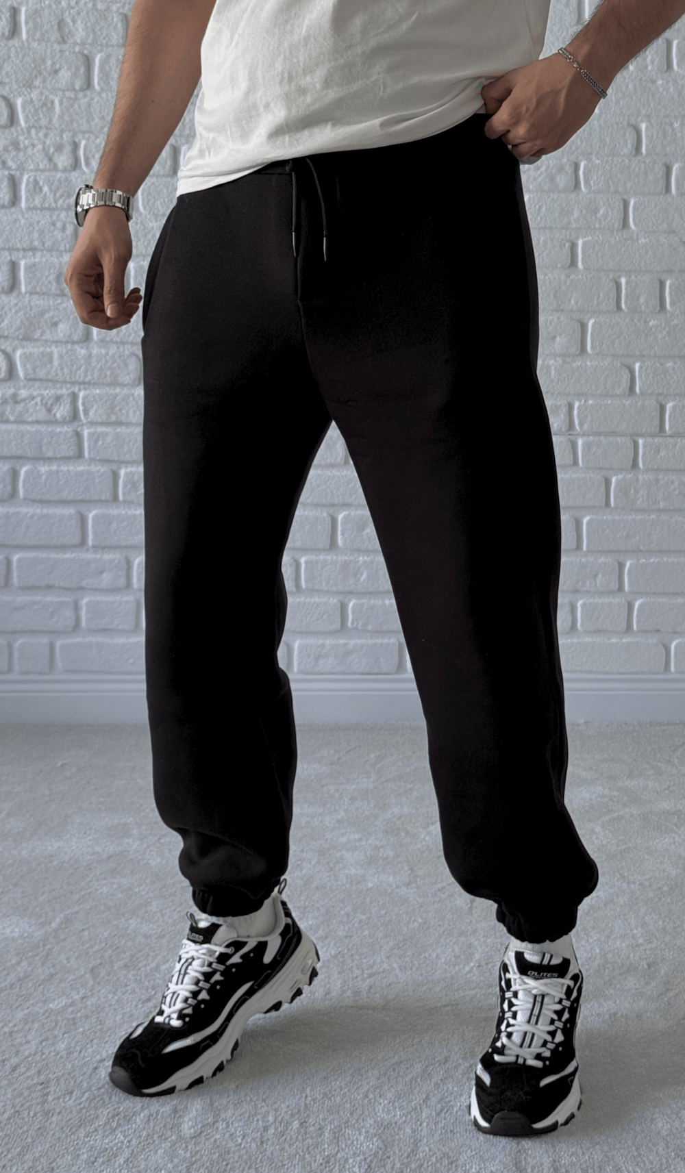 Premium Kalite Jogger Eşofman Altı - Siyah / 2512J