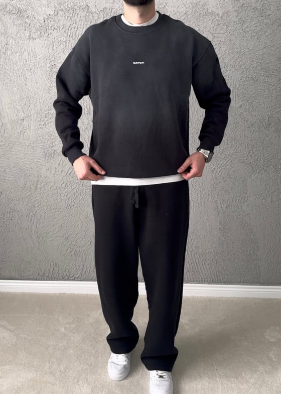 Premium Kalite Oversize Kalıp Sweat/ SİYAH - YKM04
