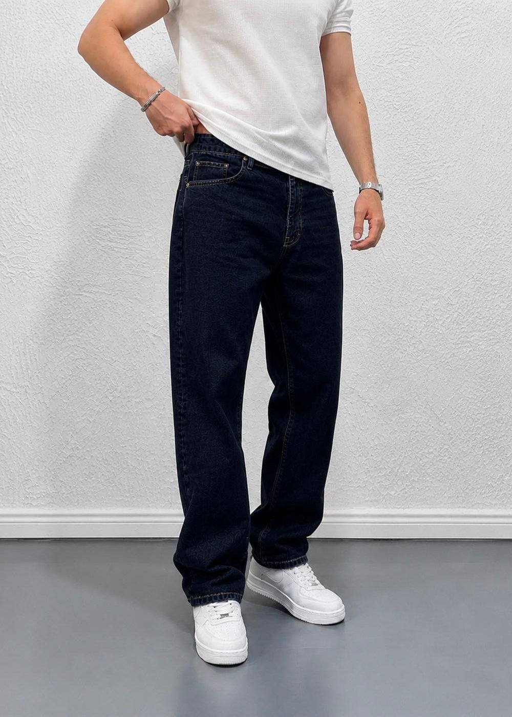 Yeni Sezon Baggy Jean / Koyu Mavi - GRJ09