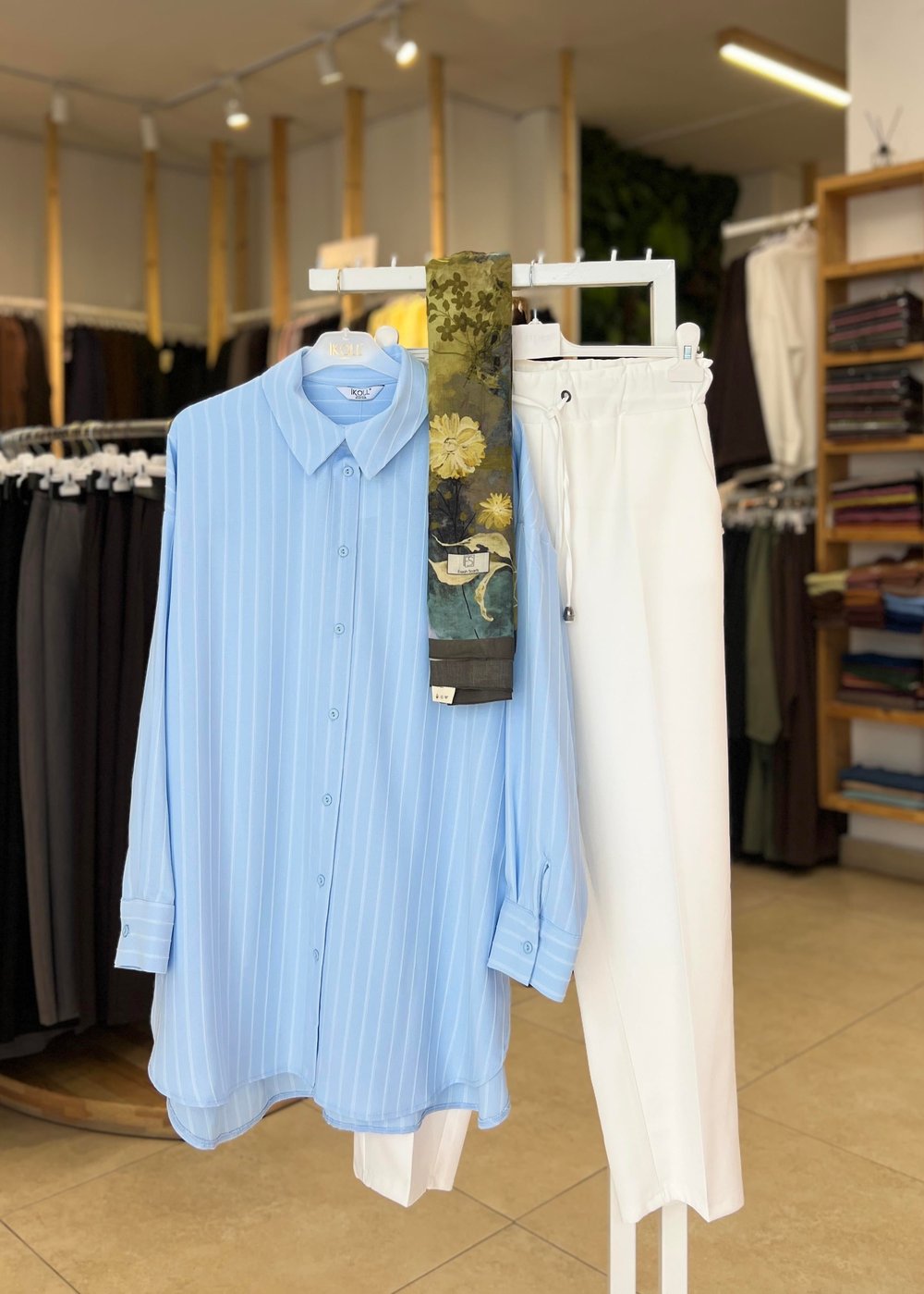  ÇİZGİLİ BASİC  GÖMLEK 