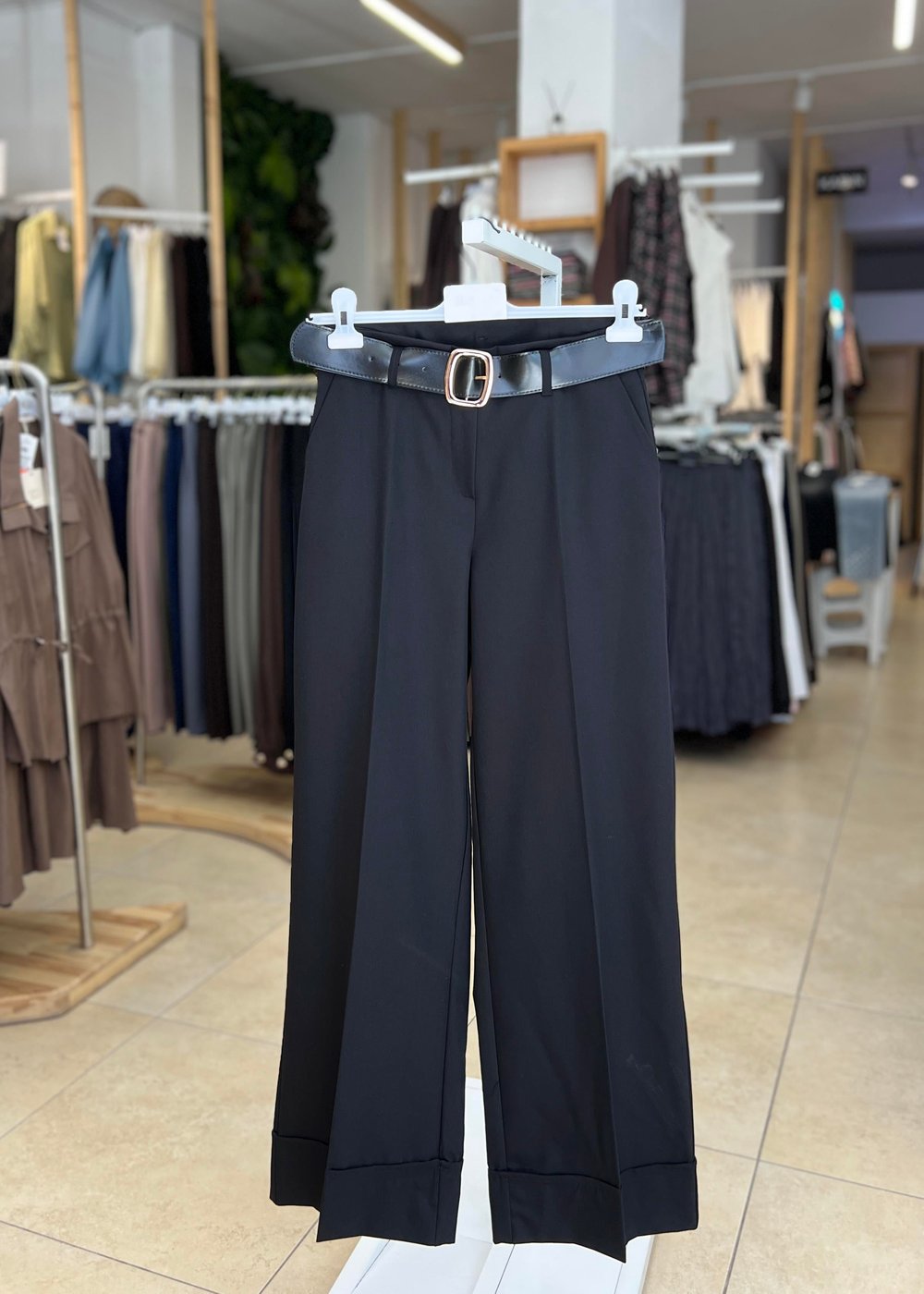 DOUBLE PAÇA KEMERLİ PANTOLON