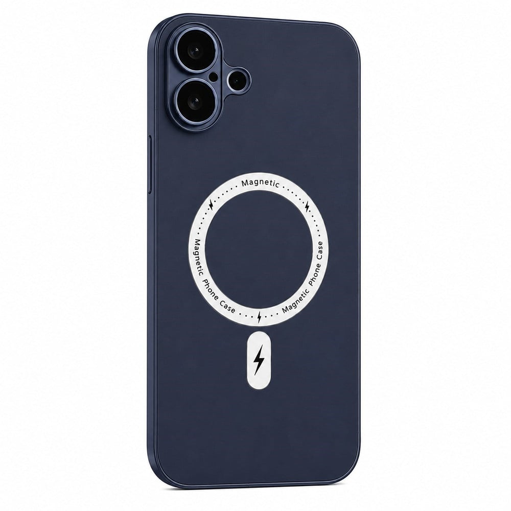 İPhone 16 PLUS KAMERA KORUMALI MAGSAFE KAPAK BUSINESS LACİVERT