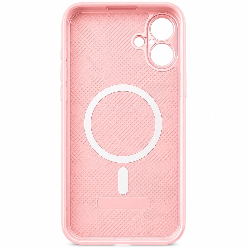 İPhone 16 PLUS KAMERA KORUMALI MAGSAFE KAPAK BUSINESS PEMBE