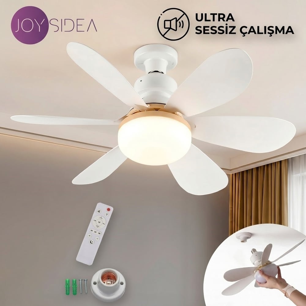 JOYSIDEA LED AYDINLATMALI  TAVAN VANTİLATÖRÜ QYSF-300
